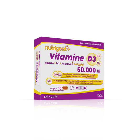 Nutrigest®+ Vitamine D3 50 000 UI + K2