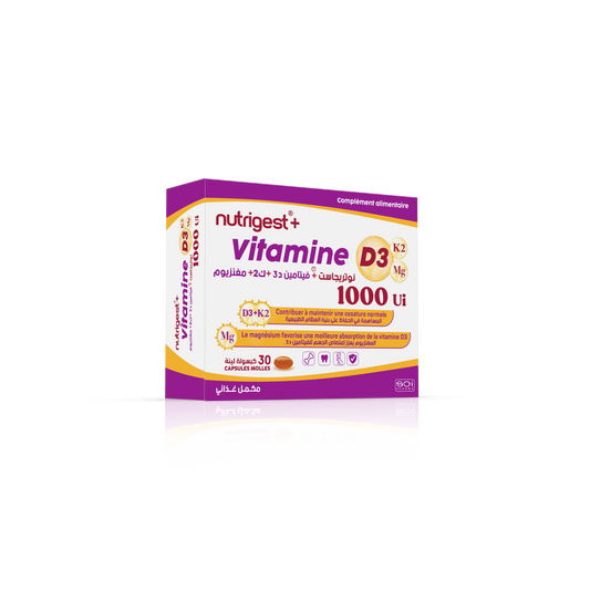 Nutrigest+® Vitamine D3 1000 UI + K2